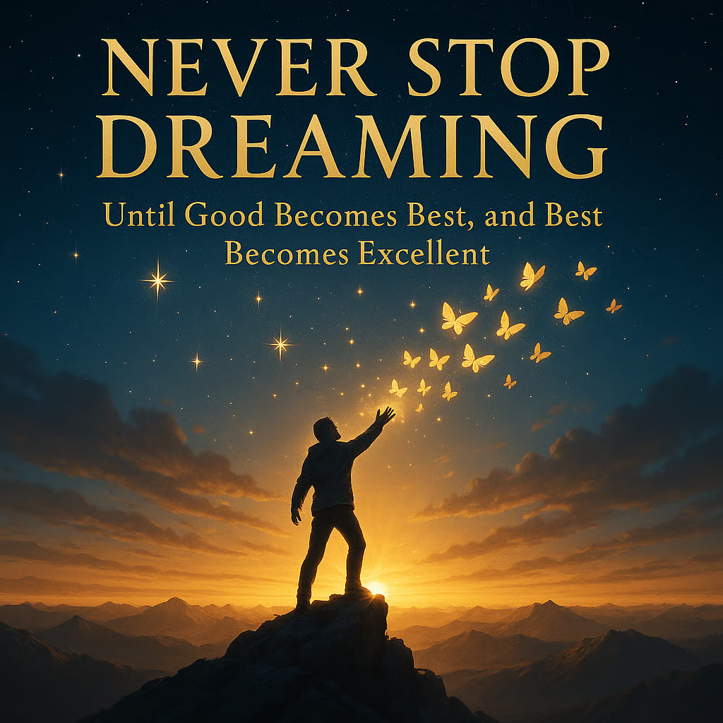 Never Stop Dreaming book cover